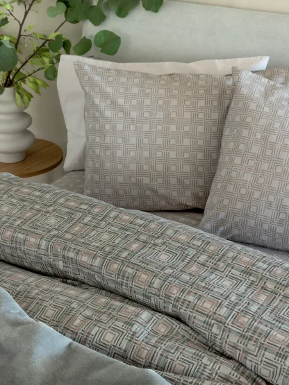 Palamaiki Σετ Σεντόνια Υπέρδιπλα Flannel Beauty 240x265 FB0228 Χωρίς Λάστιχο