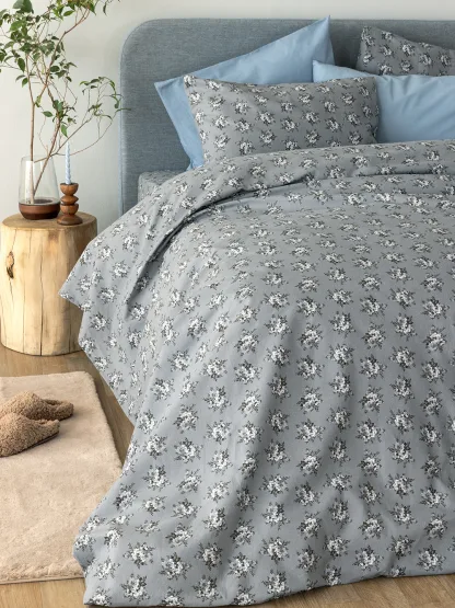Palamaiki Σετ Σεντόνια Υπέρδιπλα Flannel Beauty 240x265 FB0230 Χωρίς Λάστιχο