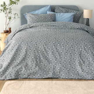 Palamaiki Σετ Σεντόνια Υπέρδιπλα Flannel Beauty 240x265 FB0230 Χωρίς Λάστιχο