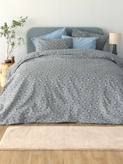 Palamaiki Σετ Σεντόνια Υπέρδιπλα Flannel Beauty 240x265 FB0230 Χωρίς Λάστιχο