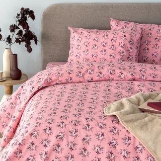 Palamaiki Σετ Σεντόνια Υπέρδιπλα Flannel Beauty 240x265 FB0231 Χωρίς Λάστιχο
