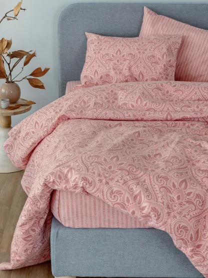 Palamaiki Σετ Σεντόνια Υπέρδιπλα Flannel Beauty 240x265 FB0233 Χωρίς Λάστιχο