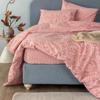 Palamaiki Σετ Σεντόνια Υπέρδιπλα Flannel Beauty 240x265 FB0233 Χωρίς Λάστιχο