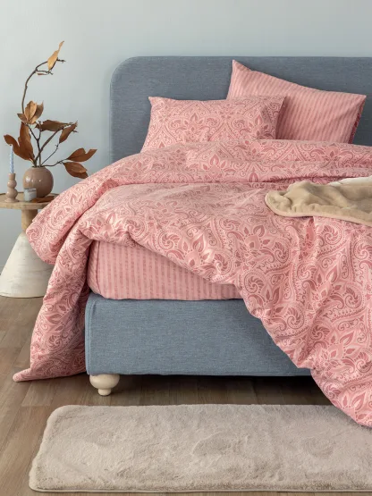 Palamaiki Σετ Σεντόνια Υπέρδιπλα Flannel Beauty 240x265 FB0233 Χωρίς Λάστιχο