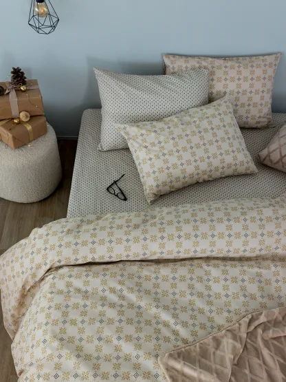 Palamaiki Σετ Υπέρδιπλα Σεντόνια Fashion Life 240x260 FL6254 Χωρίς Λάστιχο
