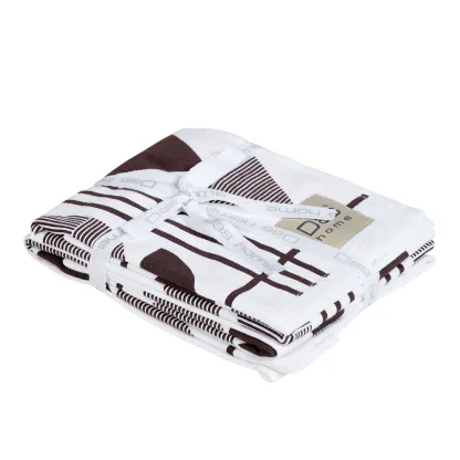 Das Home Σετ Ποτηροπανα 2Τμχ 40Χ60 0740 Grey - White Grey - White