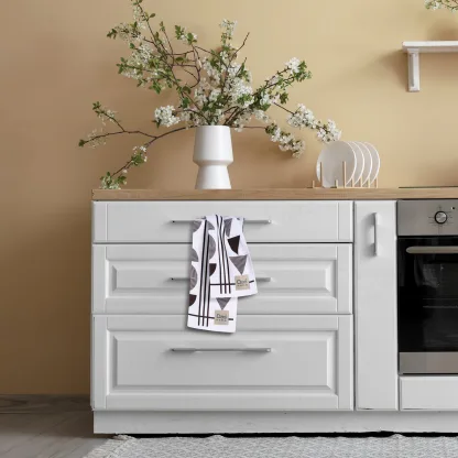 Das Home Σετ Ποτηροπανα 2Τμχ 40Χ60 0740 Grey - White Grey - White