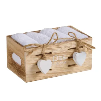 Das Home Σετ Πετσετες 4Τεμαχιων Soft 4006 White White