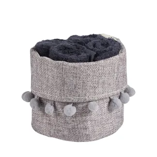 Das Home Σετ Πετσετες 4Τεμαχιων Soft 4011 Black Black