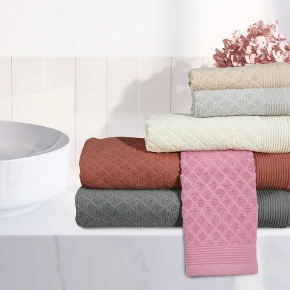 Das Home Σετ Πετσετες 3Τεμαχιων Best 0687 Γκρι Γκρι