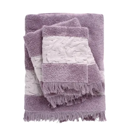 Das Home Σετ Πετσετες 3Τεμαχια Daily 0744 Lilac Lilac