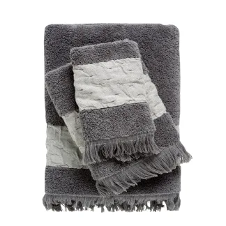 Das Home Σετ Πετσετες 3Τεμαχια Daily 0746 Dark Grey Dark Grey