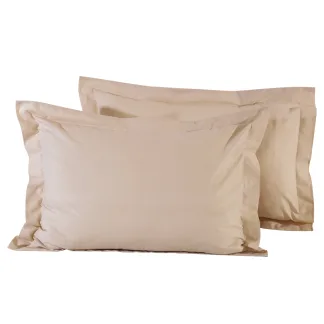 Das Home 1002 Ζευγος Μαξιλαροθηκες Beige Beige Beige