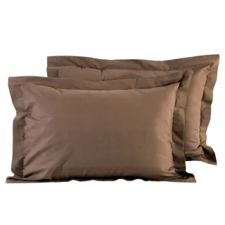 Das Home 1004 Ζευγος Μαξιλαροθηκες Coffee Brown Coffee Brown Coffee Brown