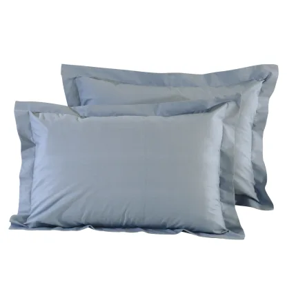 Das Home 1006 Ζευγος Μαξιλαροθηκες Dusty Blue Dusty Blue Dusty Blue