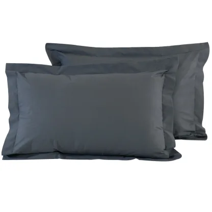 Das Home 1007 Ζευγος Μαξιλαροθηκες Dark Grey Dark Grey Dark Grey