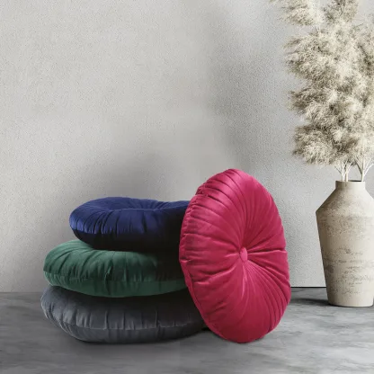Das Home Διακοσμητικο Μαξιλαρι Φ.38 0270 Dark Grey Dark Grey