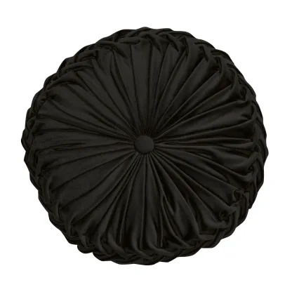 Das Home Διακοσμητικο Μαξιλαρι Φ.40 0252 Black Black