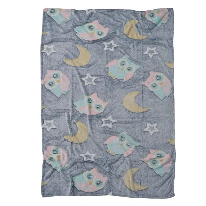 Das Baby Κουβερτα Fleece 80X110 Relax 4864 Γκρι - Κιτρινο - Ροζ Γκρι - Κιτρινο - Ροζ