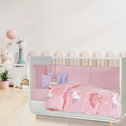 Das Baby Κουβερτα Fleece 80X110 Relax 4866 Λευκο - Μπλε - Ροζ Λευκο - Μπλε - Ροζ