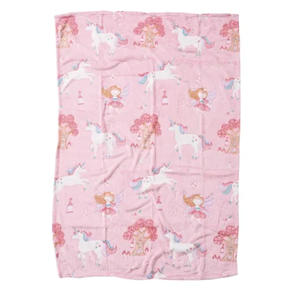 Das Baby Κουβερτα Fleece 80X110 Relax 4866 Λευκο - Μπλε - Ροζ Λευκο - Μπλε - Ροζ