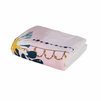 Κουβερτα Fleece Αγκαλιας Fun 4915 Light Blue, Mint, Pink