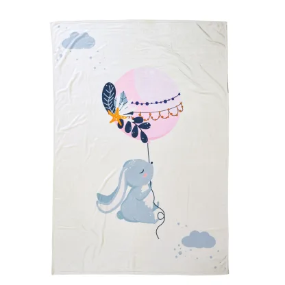 Das Baby Κουβερτα Fleece 80X110 Baby Fun 4915 Light Blue - Mint - Pink Light Blue - Mint - Pink