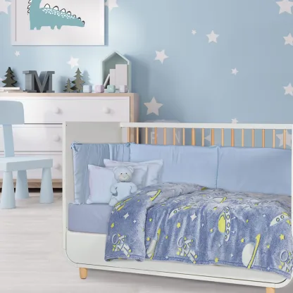 Das Baby Κουβερτα Fleece 110Χ150 Relax 4863 Κιτρινο - Μπλε Κιτρινο - Μπλε