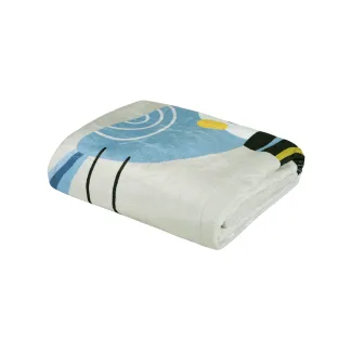 Das Baby Κουβερτα Fleece 110Χ150 Baby Fun 4914 Blue - Grey - Mint Blue - Grey - Mint