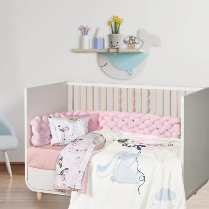 Das Baby Κουβερτα Fleece 110Χ150 Baby Fun 4915 Light Blue - Mint - Pink Light Blue - Mint - Pink