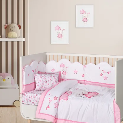 Das Baby Παπλωμα Fun Digital 4917 Pink - White Pink - White