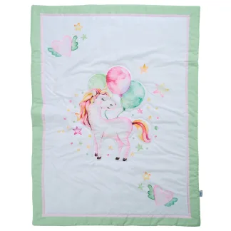 Das Baby Παπλωμα Fun Digital 4919 Mint - Pink - White Mint - Pink - White