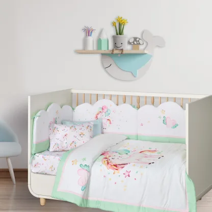Das Baby Παπλωμα Fun Digital 4919 Mint - Pink - White Mint - Pink - White