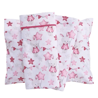 Das Baby Σετ Σεντονια Fun 4917 Pink - White Pink - White