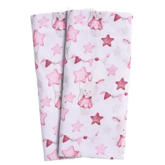 Das Baby Σετ Σεντονια Λικνου Fun 4917 Pink - White Pink - White