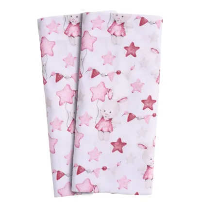 Das Baby Σετ Σεντονια Λικνου Fun 4917 Pink - White Pink - White