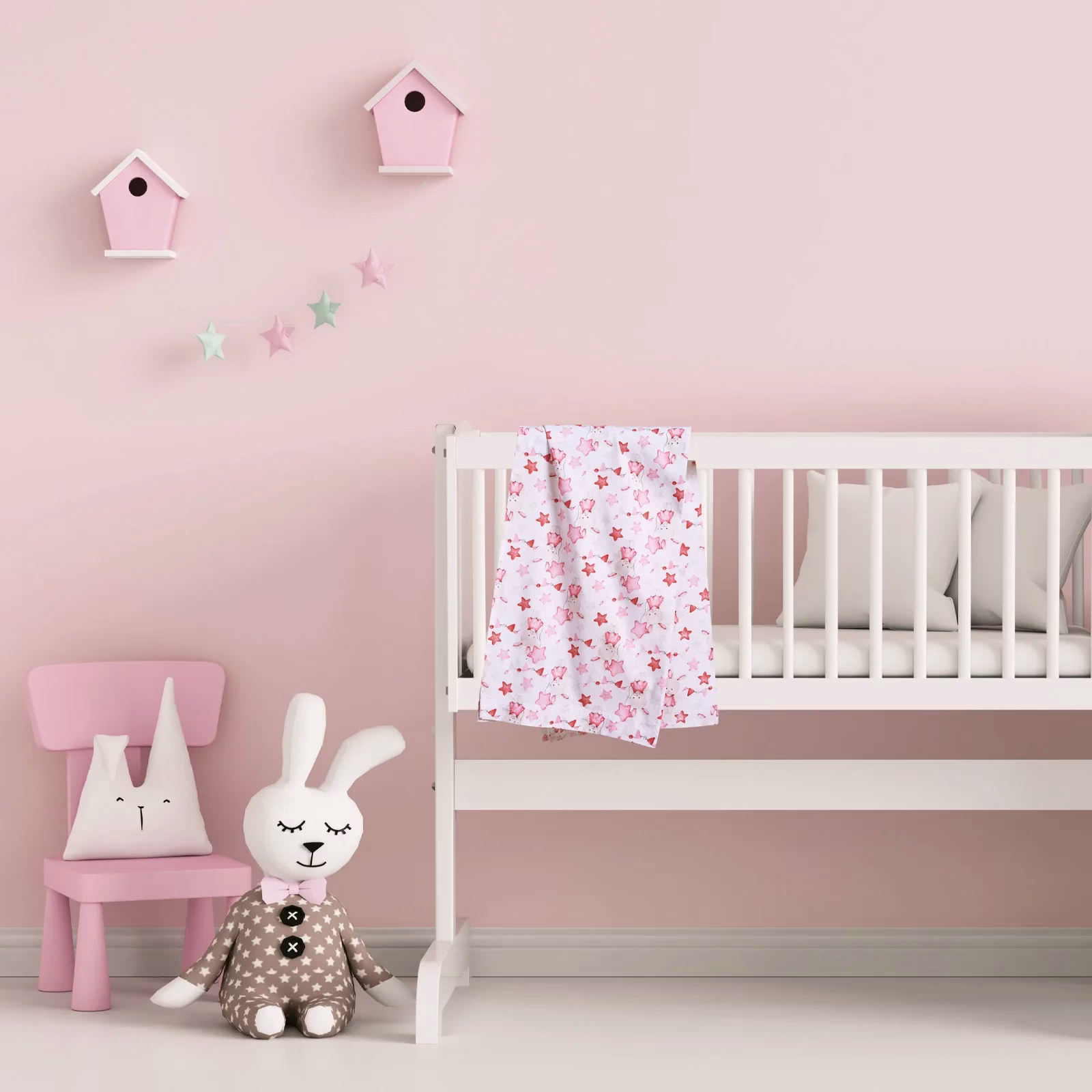 Σετ Σεντονια Λικνου Fun 4917 Pink, White Σετ Σεντονια Λικνου Fun 4917 Pink, White