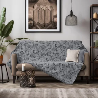 Ριχτάρι Διθέσιο Art 8627 180x250 Σκούρο Γκρι   Beauty Home
