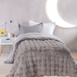 Rythmos Luxe Γκρι - Παιδικο Κουβερτοπαπλωμα Ημιδιπλο (160Χ220)