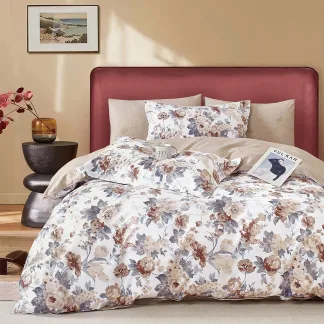 Σετ κουβερλί υπέρδιπλο Art 12603 Claudio 220x240 Μπεζ,Γκρι   Beauty Home