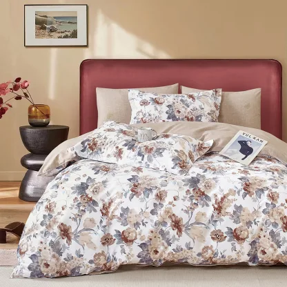 Σετ κουβερλί υπέρδιπλο Art 12603 Claudio 220x240 Μπεζ,Γκρι   Beauty Home