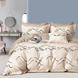 Σετ κουβερλί υπέρδιπλο Art 12609 Nicolo 220x240 Μπεζ   Beauty Home