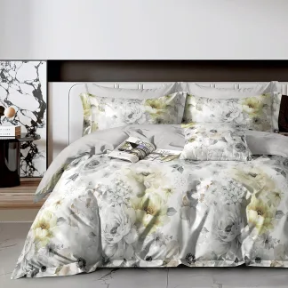 Σετ κουβερλί υπέρδιπλο Art 12610 Giovanni 220x240 Γκρι   Beauty Home