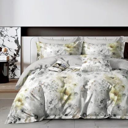 Σετ κουβερλί υπέρδιπλο Art 12610 Giovanni 220x240 Γκρι   Beauty Home