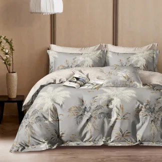 Σετ κουβερλί υπέρδιπλο Art 12615 Olivier 220x240 Γκρι   Beauty Home