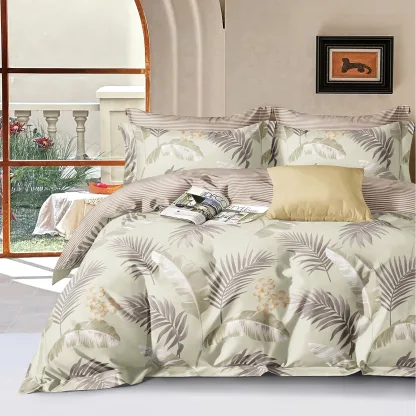 Σετ κουβερλί υπέρδιπλο Art 12621 Bizet 220x240 Πράσινο   Beauty Home
