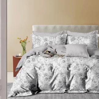 Σετ κουβερλί υπέρδιπλο Art 12624 Leos 220x240 Γκρι   Beauty Home