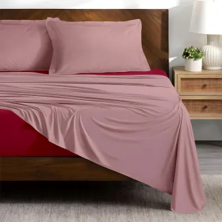 LINO ΣΕΤ ΣΕΝΤΟΝΙΑ DOBLE PINK-RED 240X260