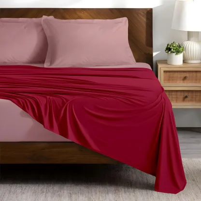 LINO ΣΕΤ ΣΕΝΤΟΝΙΑ DOBLE PINK-RED 240X260
