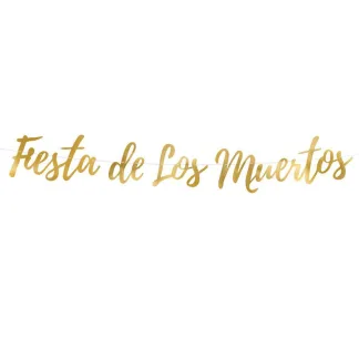 Γιρλάντα Fiesta de Los Muertos 22x160 Χρυσό   Beauty Home